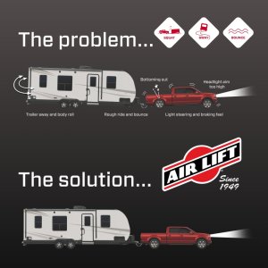 Chevrolet Silverado 3500 Air Spring Kit - Rear - Air Lift - LoadLifter 5000 Ultimate - `20-`27